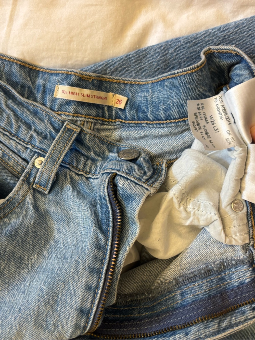 Levi’s Women’s Light Blue Denim Jeans - Classic High-Rise Fit